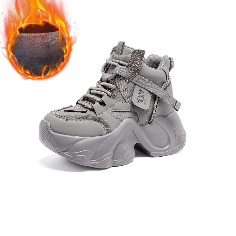 Neue Dad-Schuhe mit dicker Sohle und Innensohlenerhöhung, lässig und vielseitig, modisch für Damen