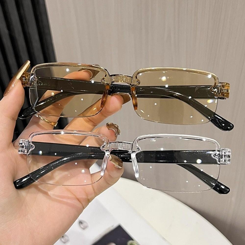 PC Smart Zoom Reading Glasses Frameless Design Eyestrain Relief Anti Blue Light Glasses Lightweight Comfortable Fit