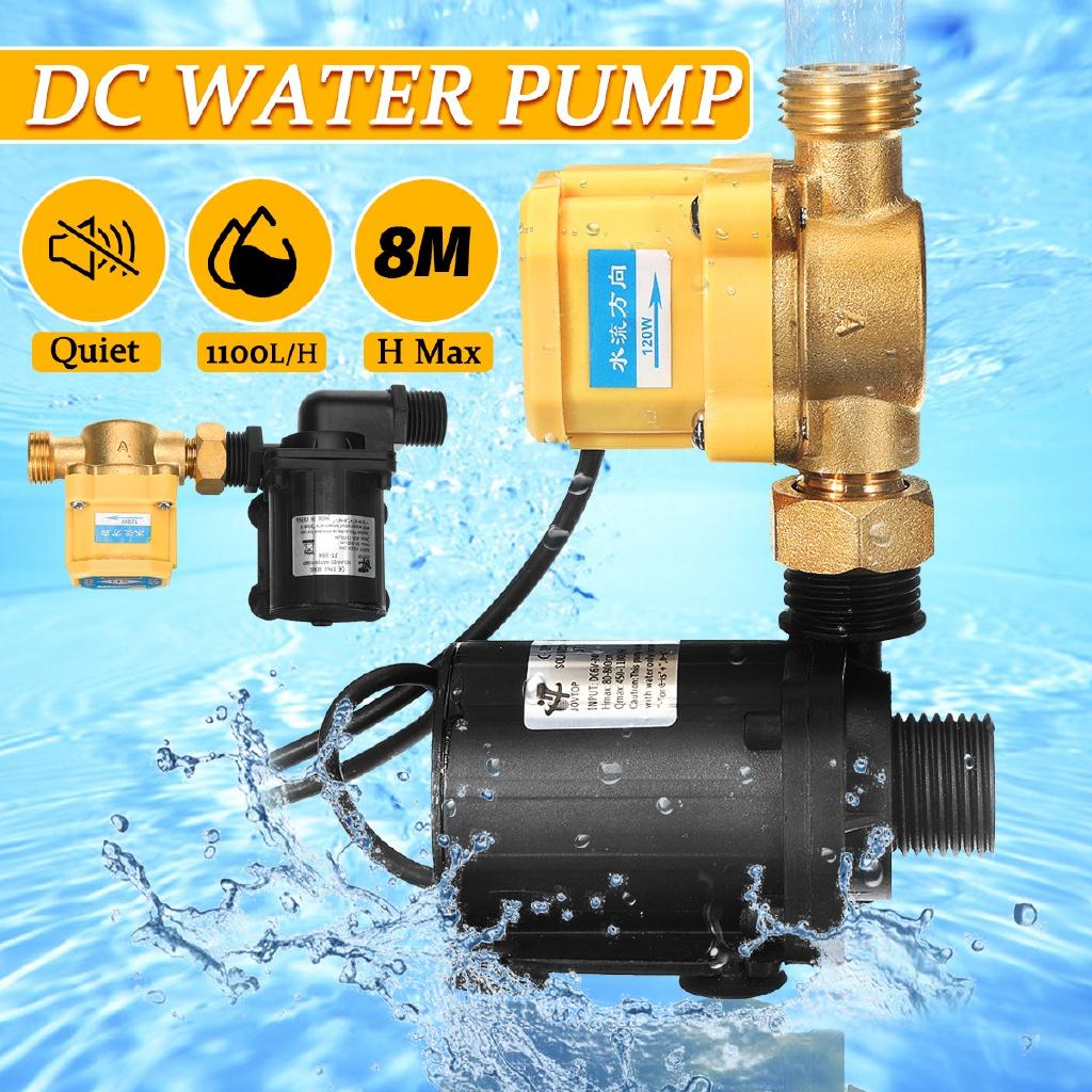 DC 6v -24V 80-800cm Water Pump Solar Water Heater Booster Machine Ceramic Pump Shaft Motor Rushless Water Pump Flow Switch