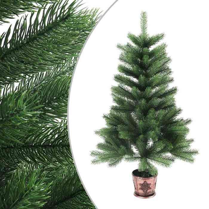 Maison Exclusive - Arbre de Noël artificiel pré-éclairé et boules 90 cm vert