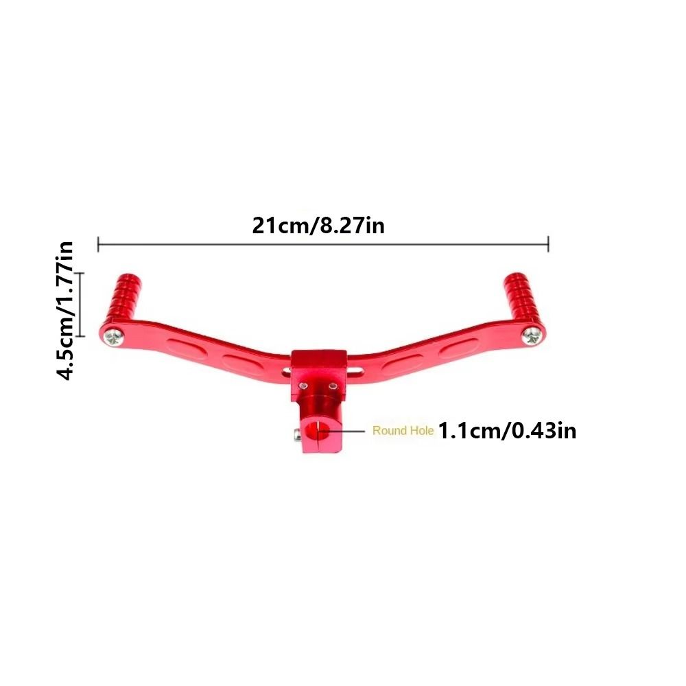 Double-headed Footrest Pedal Shifter Aluminum Zinc Zinc Alloy Shift Lever Replacement Motorbike Retrofit