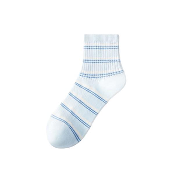 Women's Mid-Calf Odor-Resistant Cotton Socks - Breathable and Thin for Summer