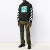 Męski Czarny z Nadrukiem Wzór Off-White OMBB037E19E300151088