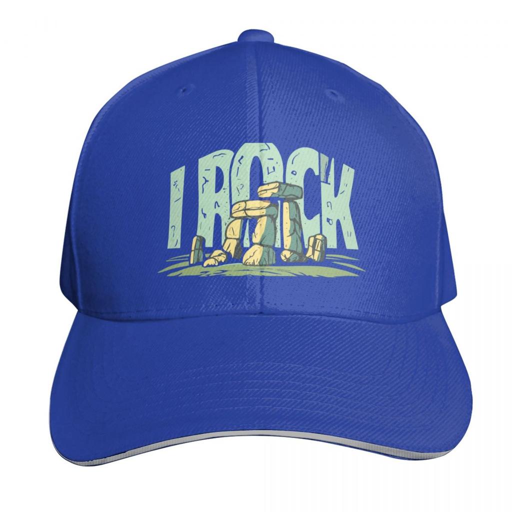 I Rock Stonehenge Stones Historical Design Baseball Cap Thermal Visor Tea Hat Rugby Sailor Cap for Unisex Women Unisexs