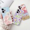 For Realme 14 5G Case Realme 14T Cover RMX5078 RMX5075 Shockproof Silicone Soft TPU Flower Bumper For Realme14 14 T Phone Shells
