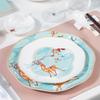 Northern Scenery 62-Piece Auspicious Bone China Dinnerware Set