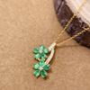 Gothic Style Natural Gemstone Pendant Necklace 925 Sterling Silver Rhodium Plated Gold Fine Jewelry Unique Design for Women Gift