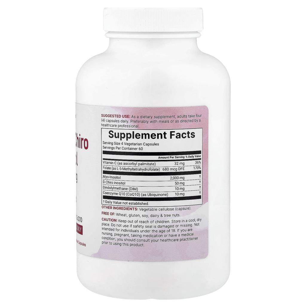 Micro Ingredients Myo d-Chiro-Inositol, 240 Veggie Capsules