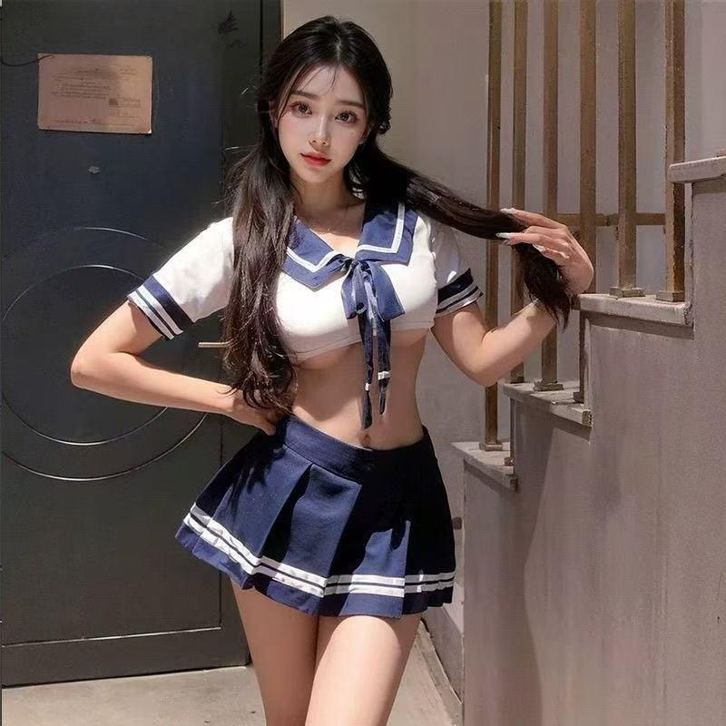 Sex underwear pure desire nightclub sailor uniform temptation Japanese and Korean JK miniskirt sweet cute set