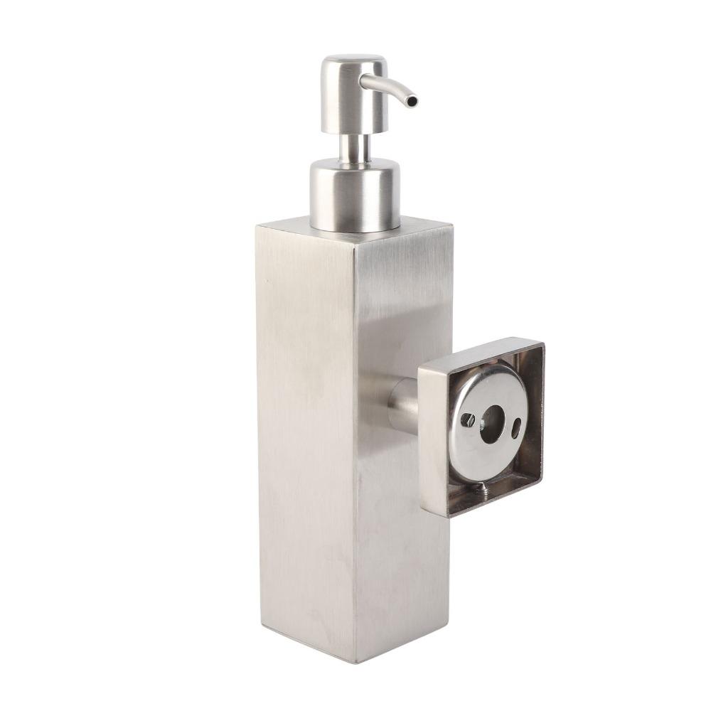 Square Shape Liquid Soap Dispenser Lotion Dispenser  Bathroom Kitchen Public Restroom