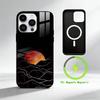 A-Ästhetisches Liniengefühl Handyhülle Für iPhone 17 16 15 14 13 12 Pro Max Plus für Spiegel Drahtlose Magnetische Abdeckung