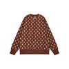 MLB Boston Red Sox Logo Embroidered Crewneck Pullover All Over Print Long Sleeve Sweatshirt Unisex sweatshirt Dark-Brown 3AMTM0224-43BRD