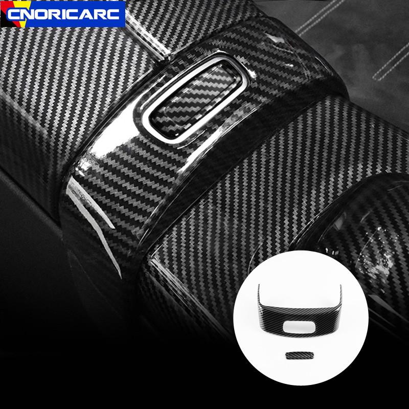 

Car Armrest Box Switch Button Frame Decoration Sticker Trim For Mercedes Benz A Class W177 CLA C118 -21 Interior Accessories 2 pieces