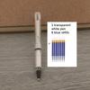 1Pc Ballpoint Pen + 8 Refills Black Blue Red Ink Gel Pen Bullet Tip 0.5mm Rollerball Pen School Office Supplies Stationery Pen