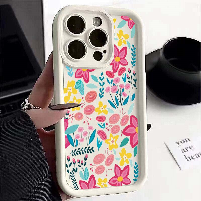 Colorful Flower Phone Case For VIVO Y03 Y17S Y22S Y33S Y35 Y36 Y15A Y15S Y33 Y21 Y21S V40 V23 V25 V30 V30E V23E V27E V27 V29