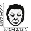 Weird Clown Embroidery Cloth Sticker Halloween Atmosphere Dress Up Horror Doll Patch Sticker Pupil-Free Mummy Embroidery Label