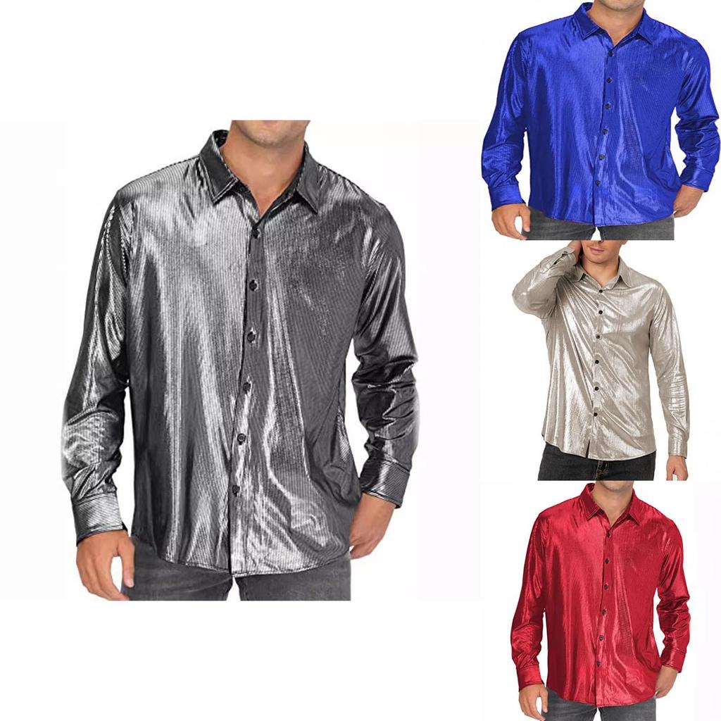 Fantasy Theme Shirt With Sequin Fabric For Cosplay And Casual Wear