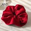 Minimalist Hair Scrunchies for Gifts Satin Scrunchies, High Elasticity Ties Women Girls, Non Slip Band, Elegant Styling Solid Color Ponytail
