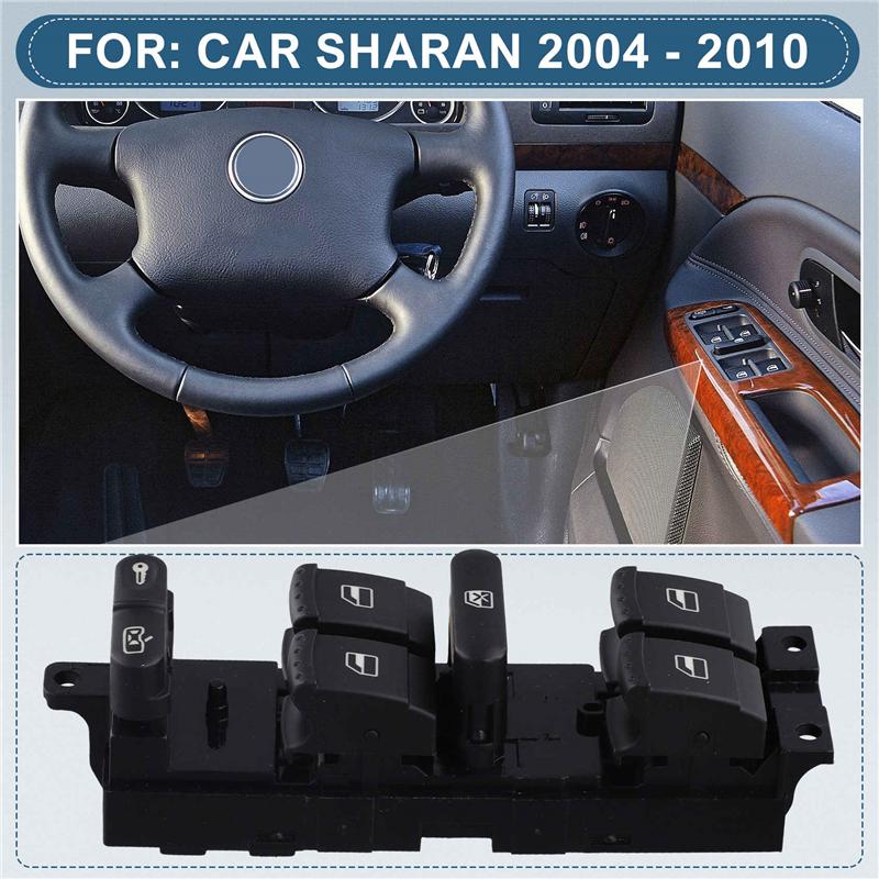 M63K-Electric Master Power Window Control Lifter Switch Car Glass Button 7M3959857D For VW Sharan Seat Alhambra 2004-2010