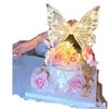 Luminous Butterfly Embroidery: Valentine's Cake Decoration & Fairy Figurine Gift