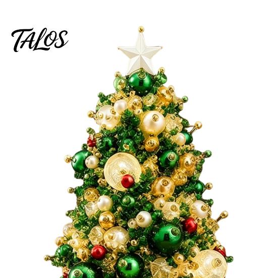 Crafting Kit for Beginners DIY Beaded Christmas Tree Kit, Handmade PVC Glitter Craft Gift Set, Easy To Assemble Art Kids And Adults Set