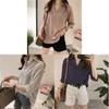 Striped Loose Fit Shirt For Women With Polyester Fabric Summer Casual Wear