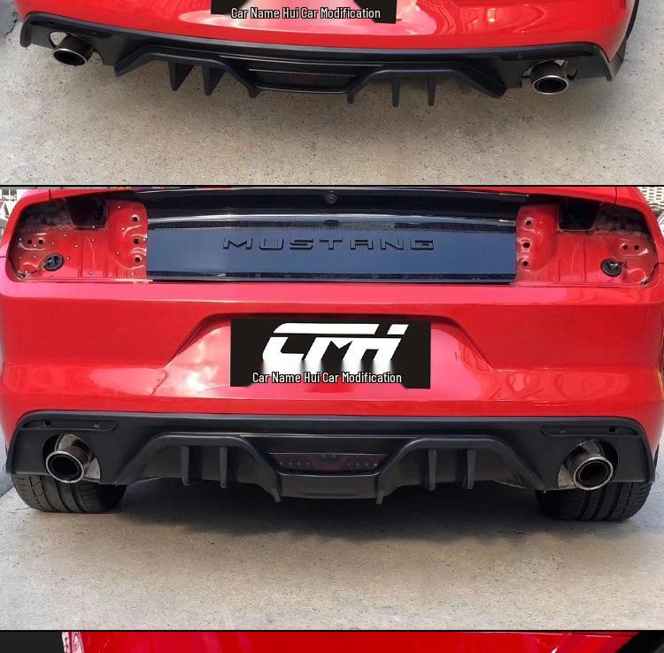 Rear Diffuser for 15-17 Mustang: Small Body Kit with Dual Outlet