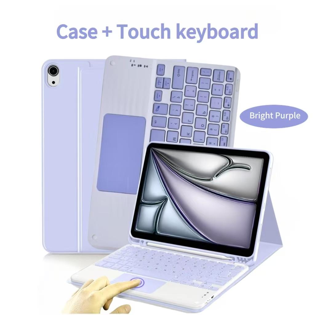 Case For iPad Air 11-inch (M4),For iPad Air 11-inch (A3459 A3460 A3463) Detachable Keyboard Case with Pen Holder