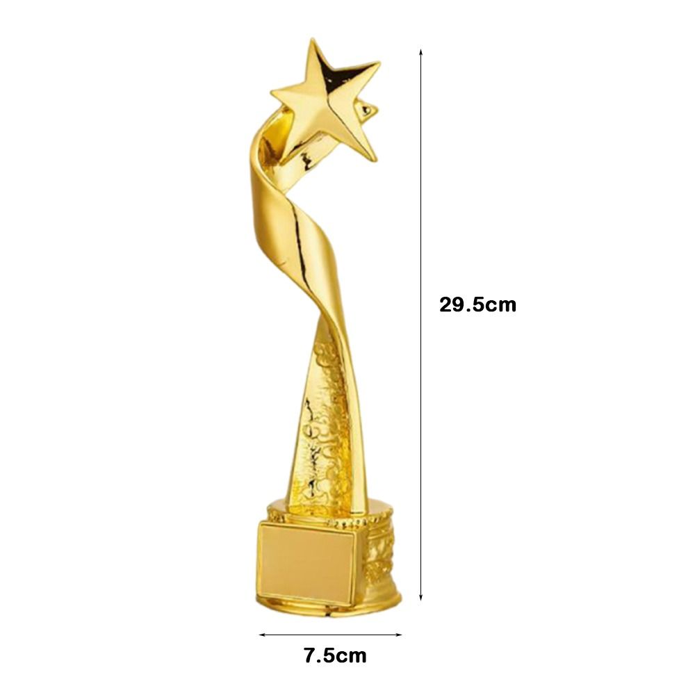 Crown Pentagram Competition Trophy Medal Golden Color Competition Award  Children Award Prize