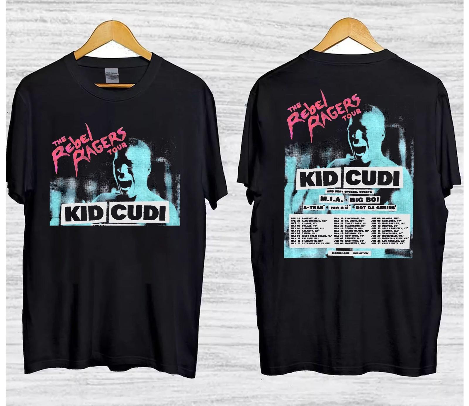 Kid Cudi Rebel Ragers Tour 2026 Vintage Graphic T Shirt S-5XL M