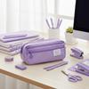 Three Layer Pencil Case Simple Pencil Storage Bag Stationery Pen Bag  School Supplies