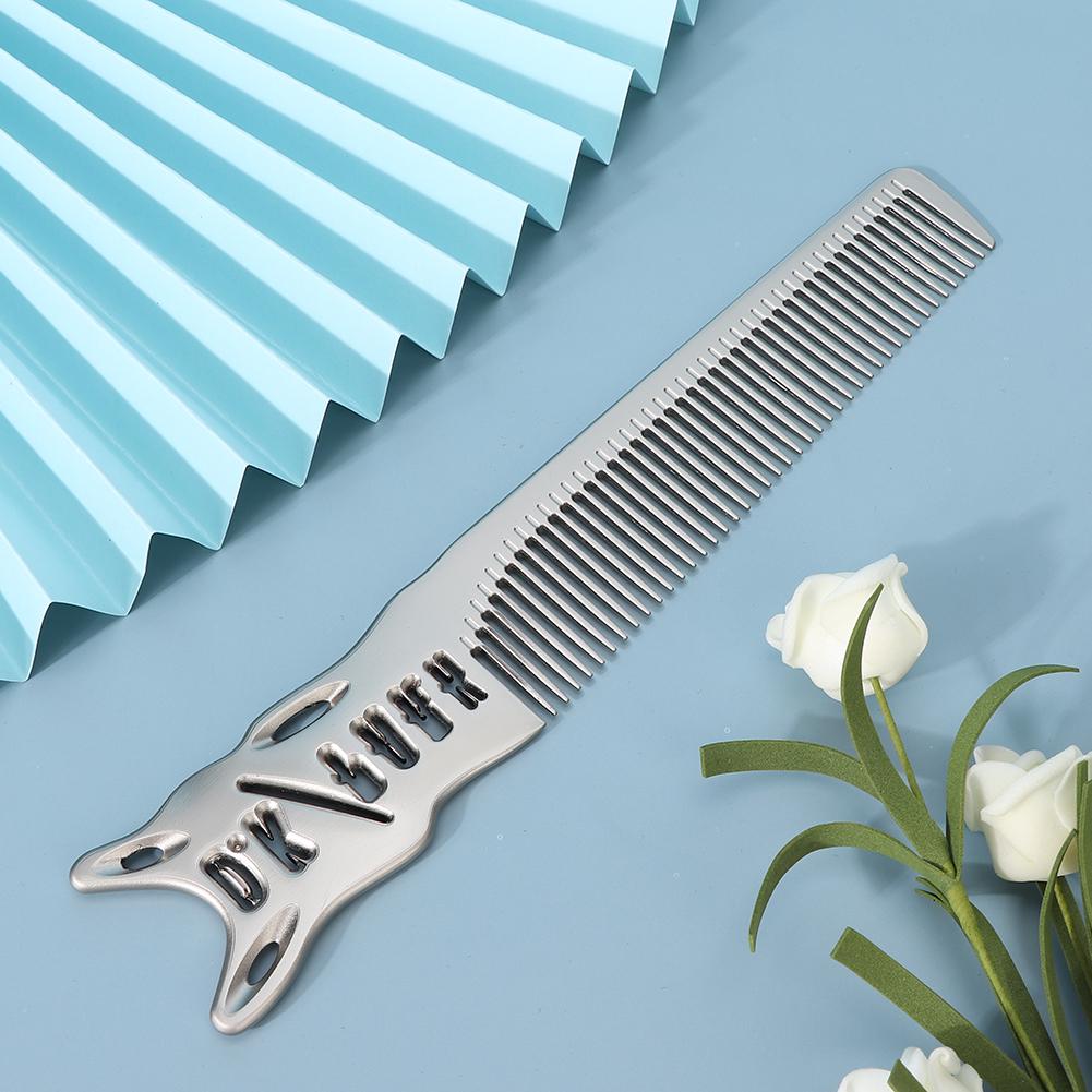 Professional Hair Cutting Comb Space Barbers Salon Hairdressing Aluminum CombComb