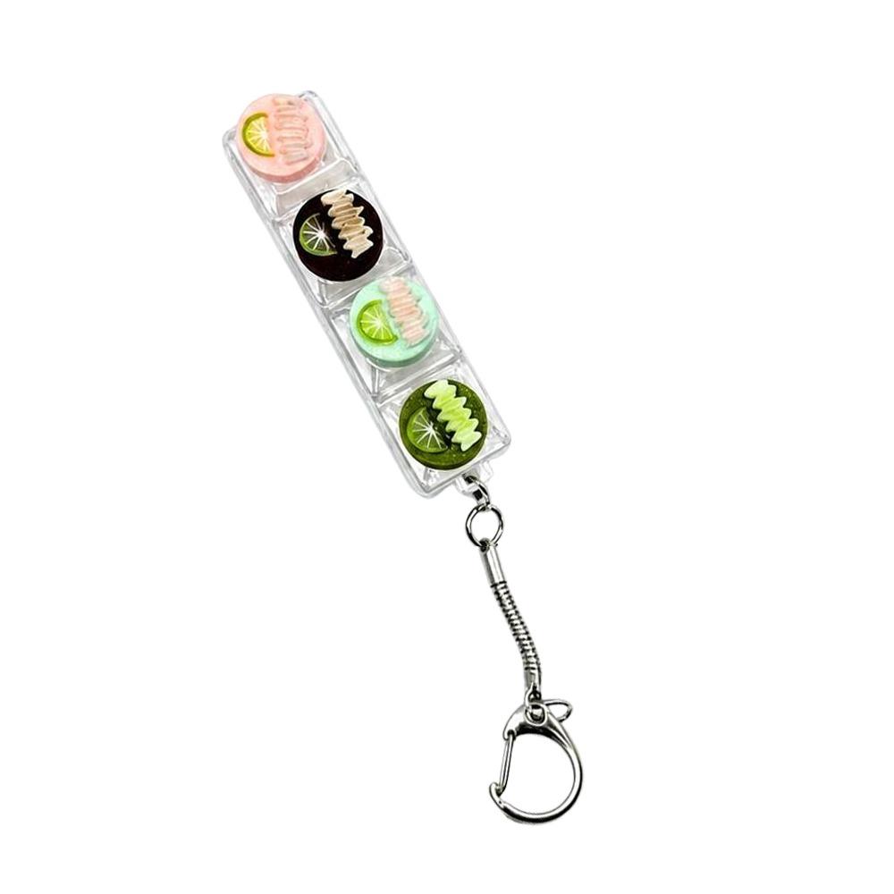 Pressable Buttons Fidget Button Keychain Stress Relief Finger Keyboard Cap Bag Charm