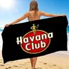 1Pc Club Budva Logo Beach Towel, Quick Dry, Multi-Use for Beach Pool Gym Yoga Home Travel, Christmas, Halloween, Xmas Gift M928812