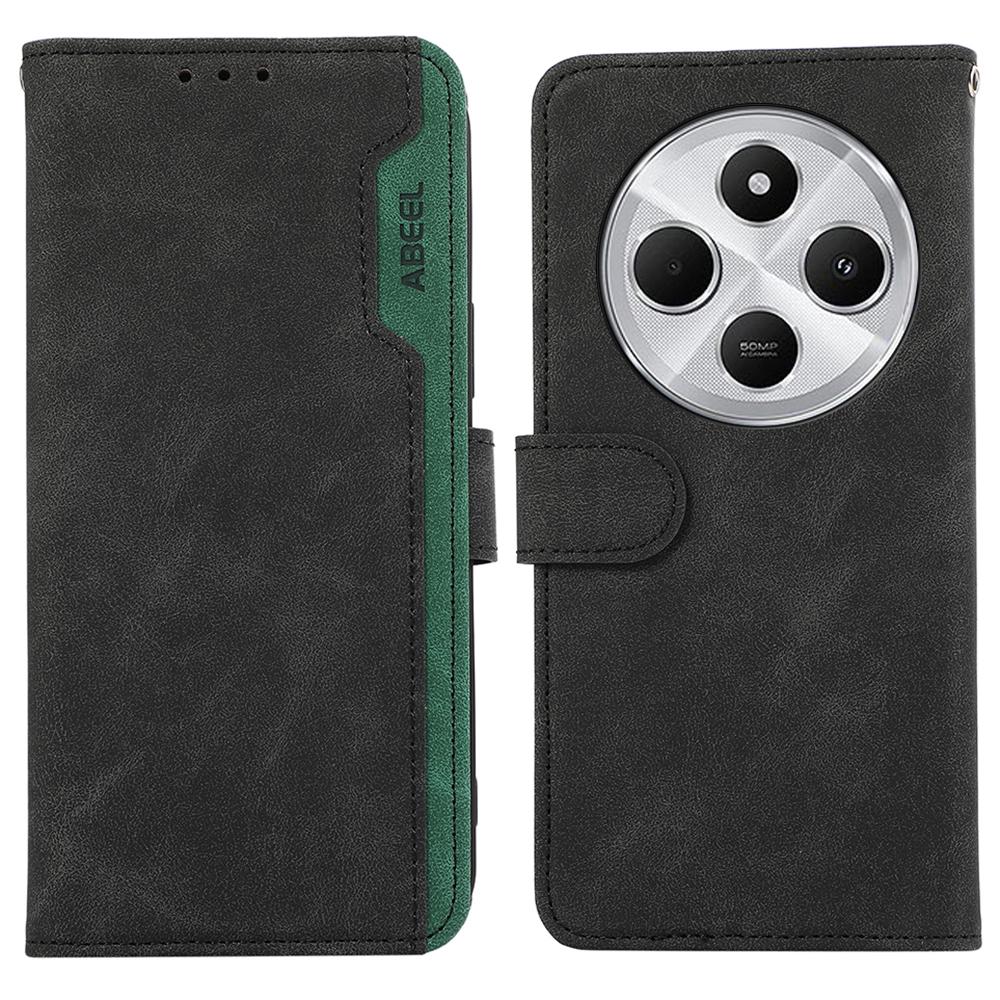 ABEEL For Xiaomi Poco C75 4G/Redmi 14R 5G/14C 4G Case Color Splicing Leather Flip Phone Cover RFID Blocking