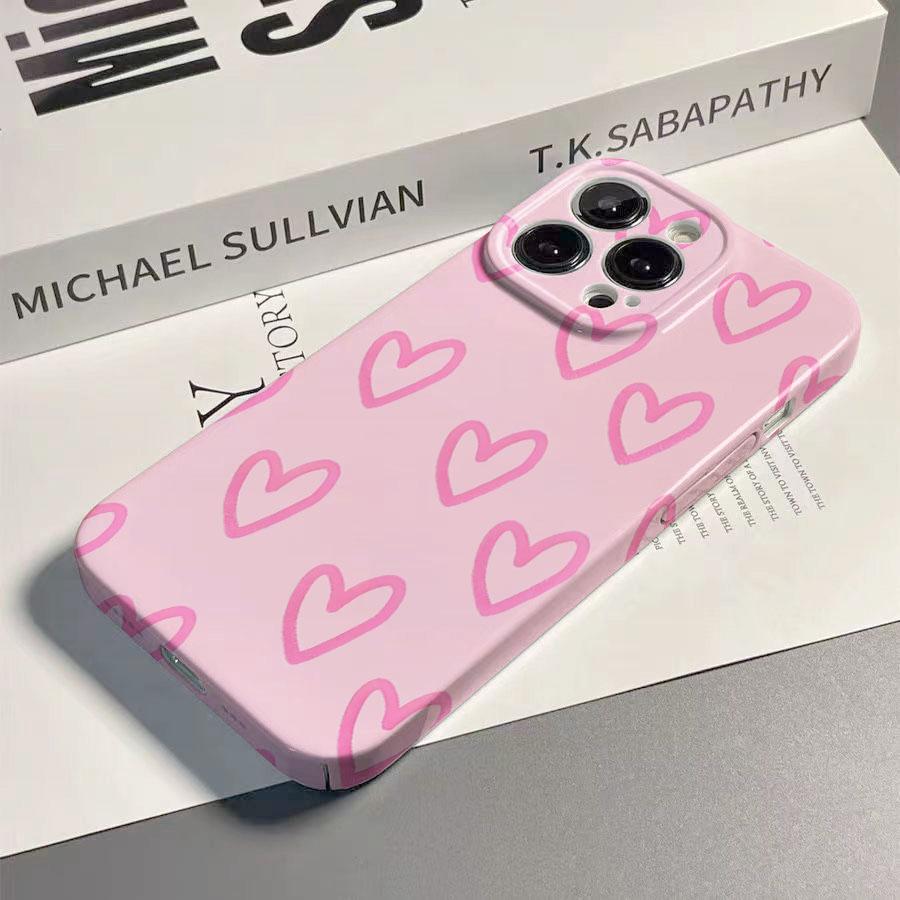 Luxus Clmj Swag Rosa Liebesherz Glänzende Folie Harte PC-Handyhülle für Google Pixel 7 7a 8 8a 9 9a Pro XL 5G