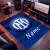 Custom Personalization Inter Milan Print Area Rug - Soft, Washable Non-Slip Indoor Mat,Living Room,Home&Office Decorative Rug