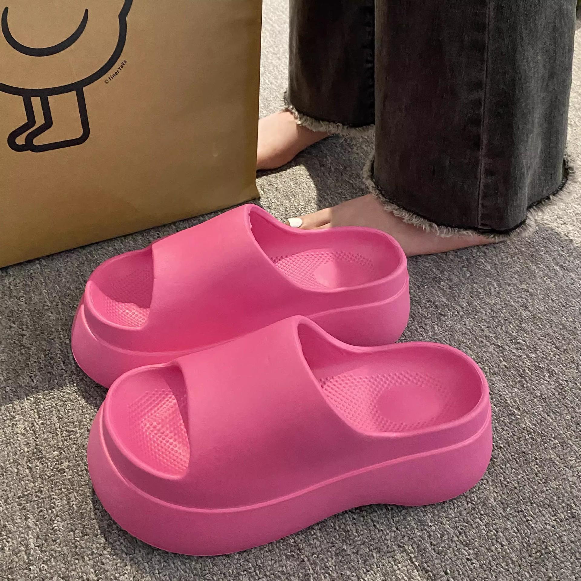 

Женские модные шлепанцы и сандалии на толстой подошве из ЭВА - Летние пляжные шлепанцы с ремешком на толстой подошве, удобные для дома и улицы, летние сандалии 40-41