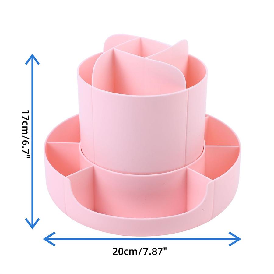Drehbarer Stifthalter für den Schreibtisch, kreativer, multifunktionaler Schülerschreibtisch, Regal mit mehreren Fächern, einfacher Kosmetik-Organizer