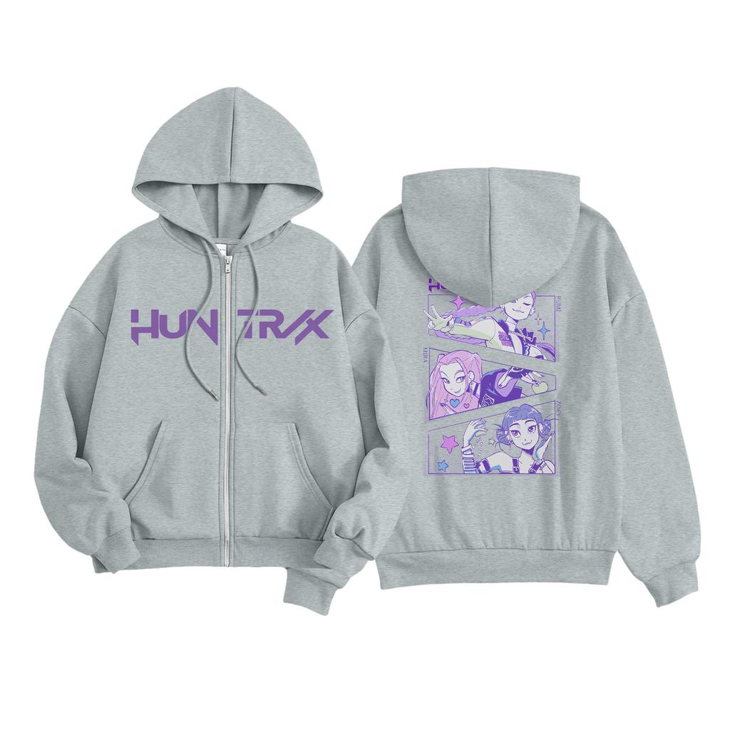Kids Fashion Women's Lightweight Long Sleeve Zipper Hoodie Printed Hoodie With Pockets