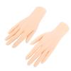 Silicone Model Hands Molding Female Mannequin Hands Pair for Manicurist Nails Practice Jewelry