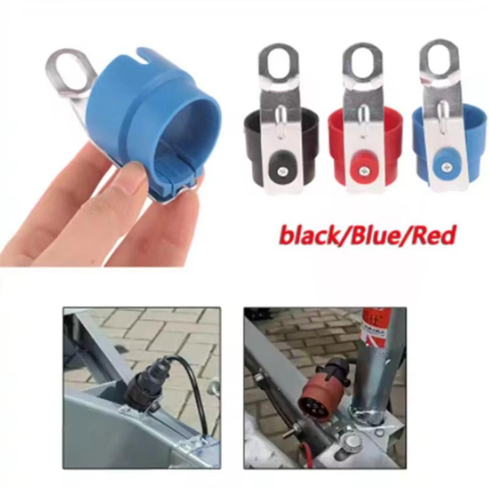 Round Design Trailer Plug Holder Weatherproof Plug Adapter Robust Parking Cover  Caravan Protection