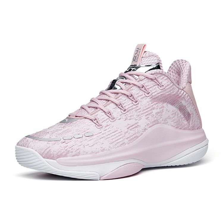 Anta Anti-Slip Durable Mid-Top Basketball Shoes Men Sneakers Metallic-Pink 112211605-6