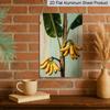 2D Flat, 1pc Vintage Banana Charm Metal Sign, Rustic Aluminum Wall Art with Banana and Leaves Design, Perfect for Cafe, Home, Garage, Patio, Garden