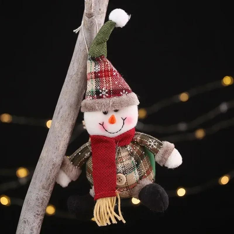 1 Stück Weihnachtsmann Elch Schneemann Puppe Weihnachtsgeschenke 2025 Frohe Weihnachten Dekorationen Ornamente Zuhause Frohes Neues Jahr Weihnachtsdekorationen