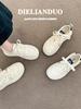 2025 Women's Thick-Soled White Sneakers - Height-Boosting, Versatile, Casual Sport Shoes for Autumn