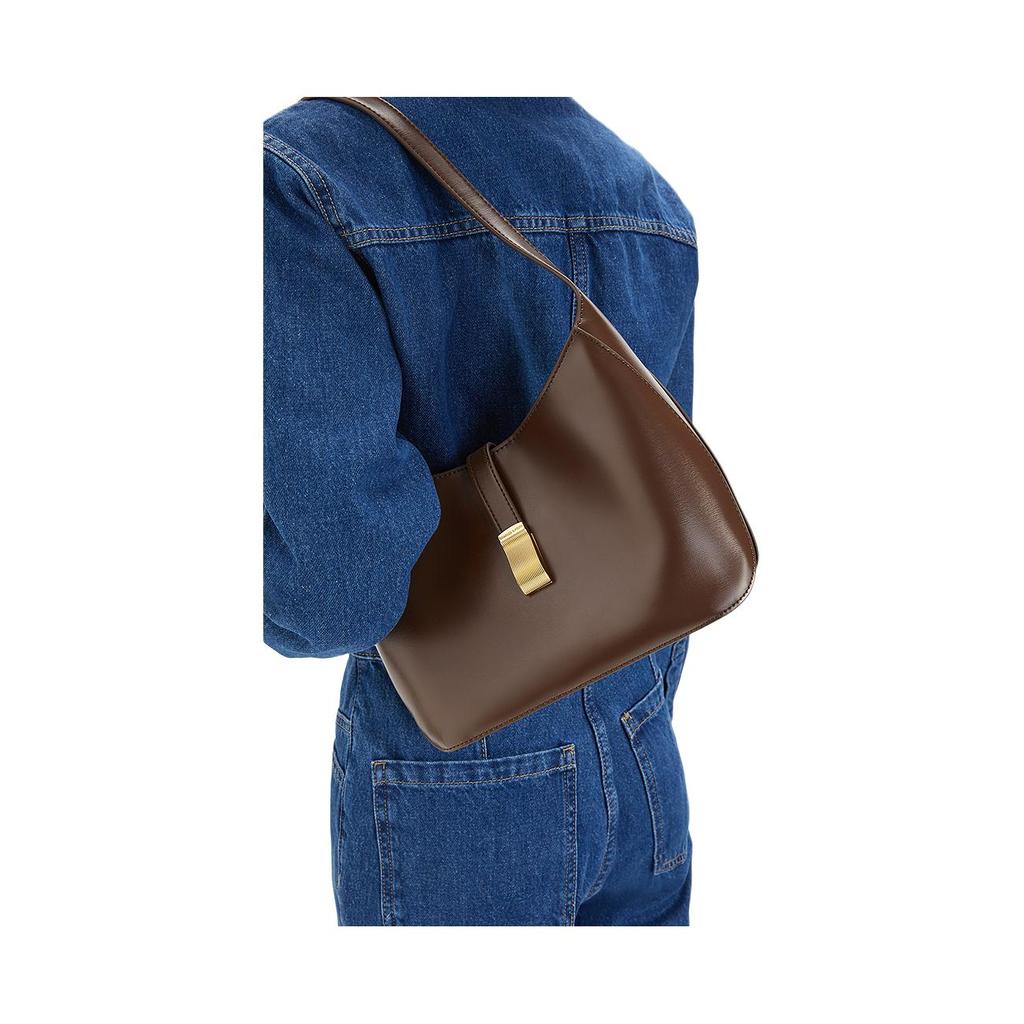 New CHARLES&KEITH PU, Textile Hobo Shoulder Bag Tote Bag, Shoulder Bag Women's Multicolor CK2-20782328