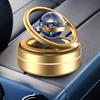 Solar Car Air Freshener Interstellar Double Ring Rotating Car Perfume Fragrance Aromatherapy Diffusing Car Interior Decor