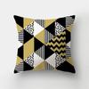 45x45cm Geometric Square Pillowcase Tropical Plant Leaves Short Plush Cushion Cover Sofa Office Seat   Home Decor