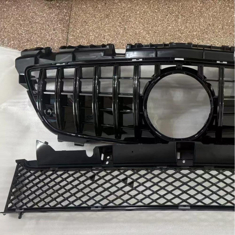 For Mercedes R172 SLK 2011-2015 Front Bumper Grille Mesh Diamond GT Style ABS Plastic Car Styling Tuning Accessories
